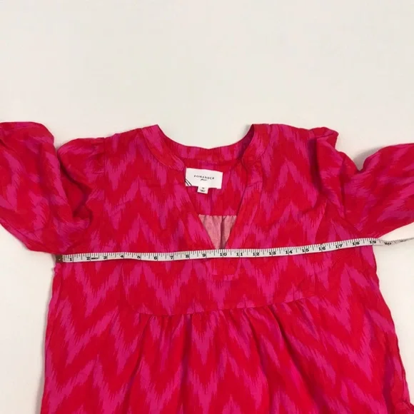 hot pink ikat kenzo dress Pomander Place Hot Pink Ikat Kenzo V Neck